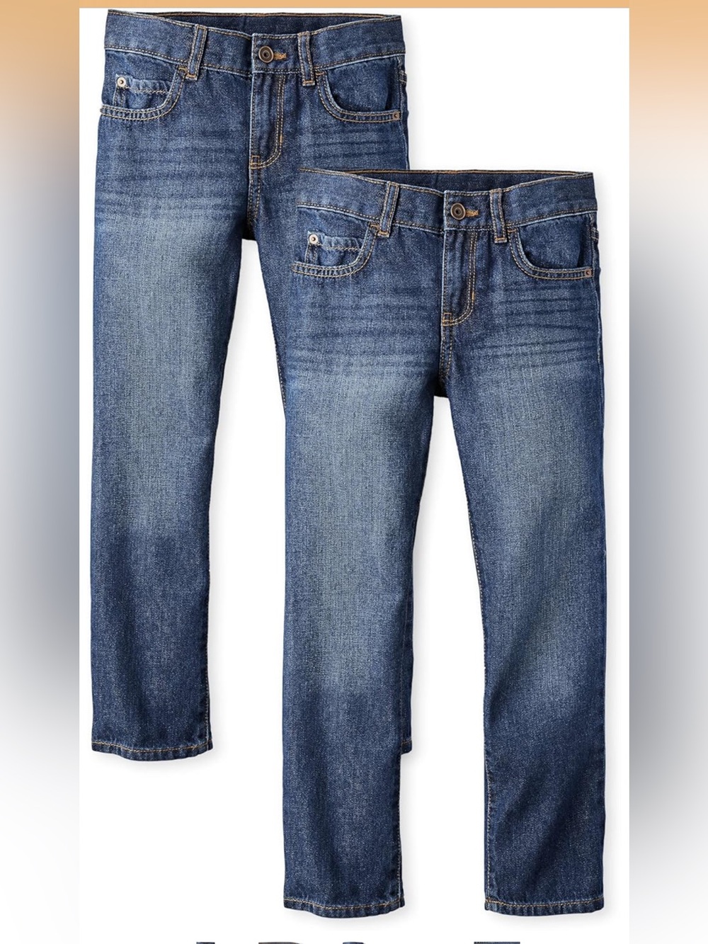 Children’s Place Boy's Medium Blue Straight Jeans (2 pack)